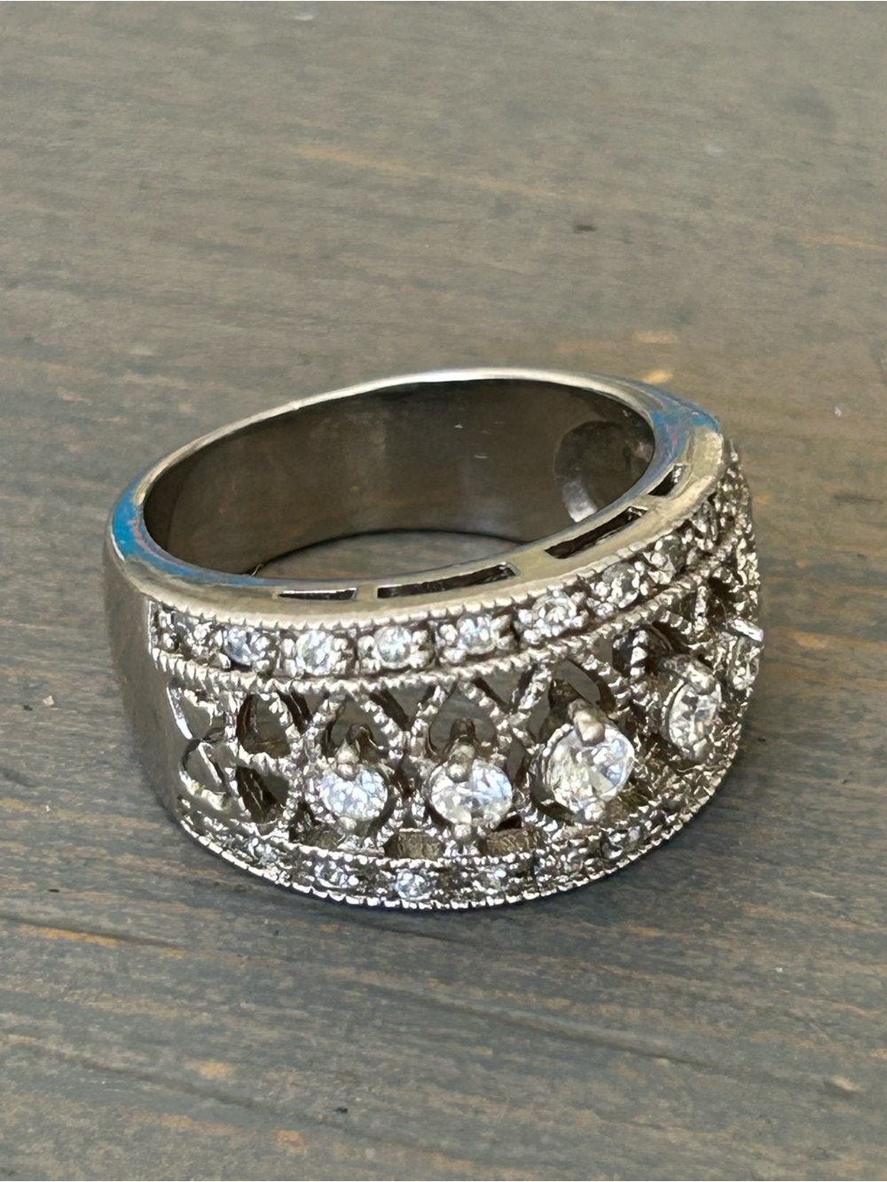 Sterling 925 silver embellished Cz ring  
Loads of compliments